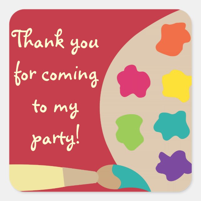 Art Palette Sticker - Rot (Vorderseite)