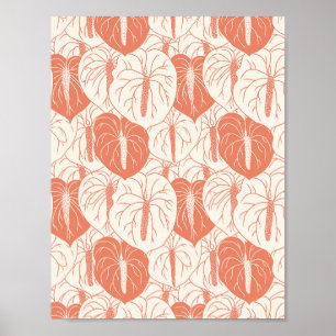 ART PAPER Download - Anthurium nahtloses Muster Poster