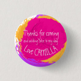 Art Party Farbabstände danken Ihnen benannte Schal Button