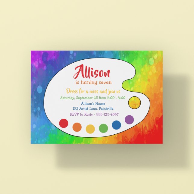 Art Party | Paint Party Einladung (Von Creator hochgeladen)