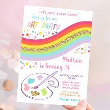 Art Party Rainbow Birthday