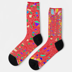 ART PATTERS HAUPTFARBE ROT SOCKEN