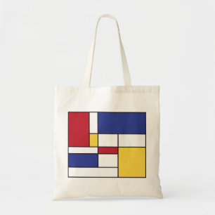 Art Piet Mondrian Art Colorful Town Bag Tragetasche