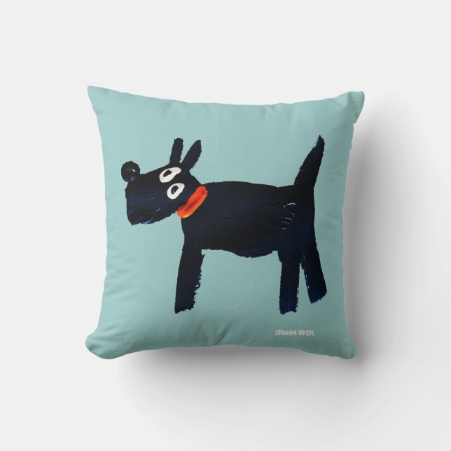 Art Pillow: John Dyer Scotty Dog Kissen (Vorderseite)