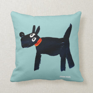 Art Pillow: John Dyer Scotty Dog Kissen