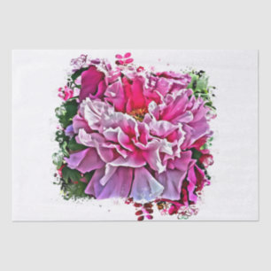 *~* Art Pink Peony Painting Artistic AR1 Seidenpapier