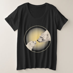 Art Plus Size T - Shirt für Polarbären für Frauen
