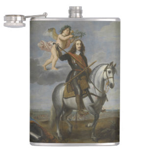 Art Portrait benutzerdefinierte Monogramm-Flasche Flachmann