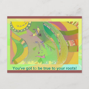 Art Postcard 7: Ethnische Kunst mit Aufnahme Postkarte