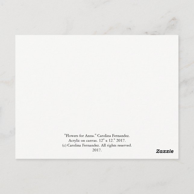 Art PostCard Postkarte (Rückseite)