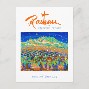 Art Postcard: Rasteau, eine Nacht der Sternenjagd Postkarte