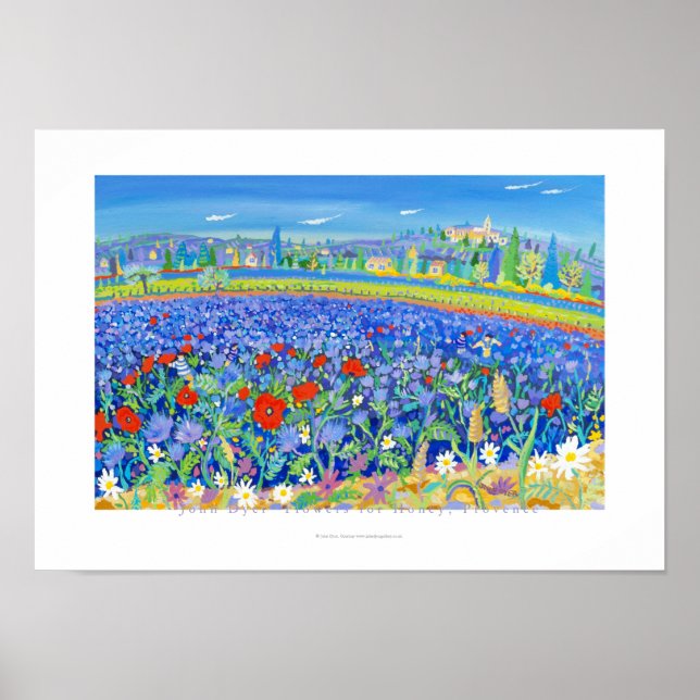 Art Poster: Blume für Honig, Provence. Cairanne Poster (Vorne)