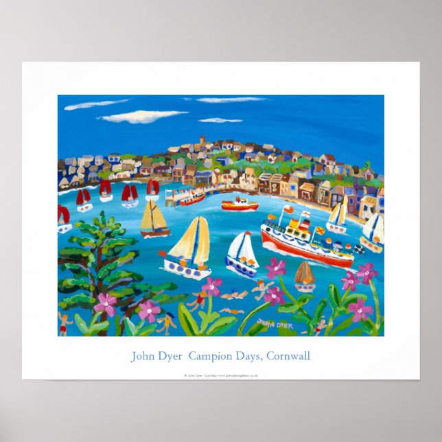 Art Poster: Campion Days, Cornwall von John Dyer Poster (Vorne)