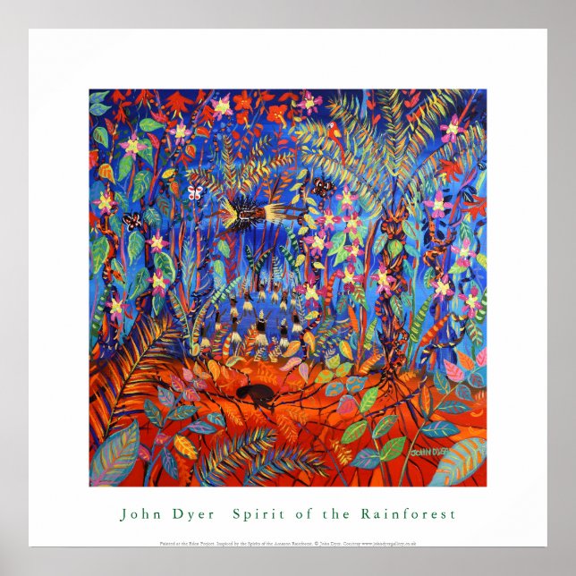Art Poster: Der Geist des Regenwaldes des Amazonas Poster (Vorne)