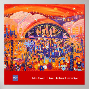 Art Poster: Eden Project LIVE 8 von John Dyer Poster