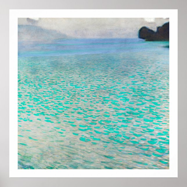ART POSTER : GUSTAV KLIMT : ATTERSEE (Vorne)