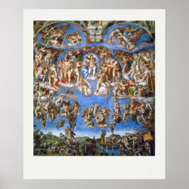 ART POSTER : MICHELANGELO : DAS LETZTE URTEIL 1541