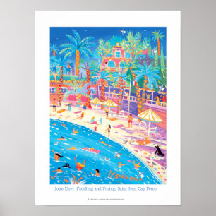 Art Poster: Paddling & Posing, Cap Ferrat, Frankre Poster