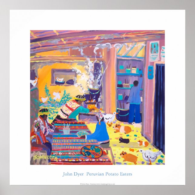 Art Poster: Peruanische Küche. Kartoffel Poster (Vorne)