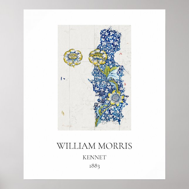 ART POSTER : WILLIAM MORRIS : KENNET : 1883 (Vorne)