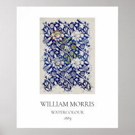 ART POSTER : WILLIAM MORRIS : WATERCOLOR 1883