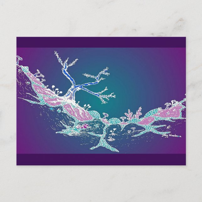 Art Postkarte 10: Magic Valley Mitternacht Luminou (Vorderseite)