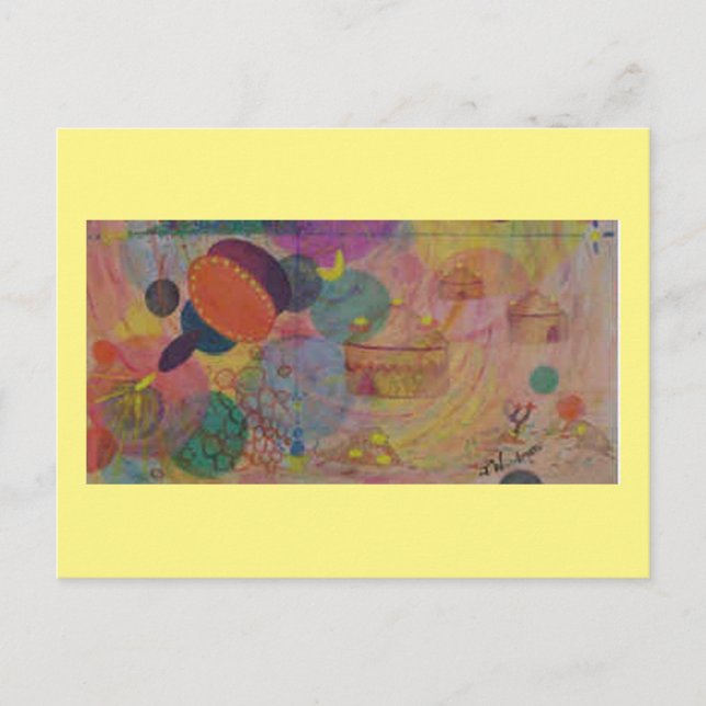 Art Postkarte 12: Bio Fantasty - ÖL (Vorderseite)