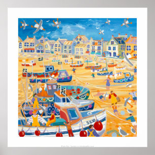 Art Print: Boote und Ropes, St Ives, Cornwall Poster