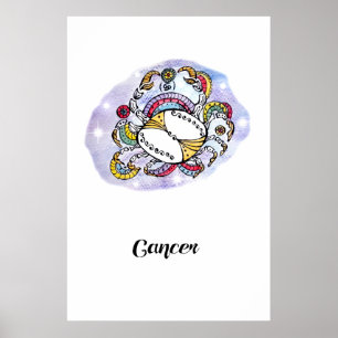 Art print Cancer Poster