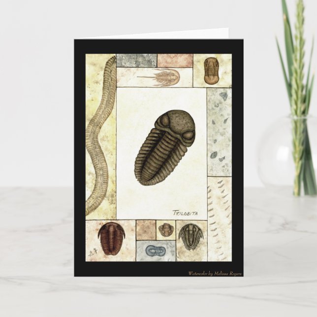 Art Print Grußkarte - Trilobita Karte (Vorderseite)