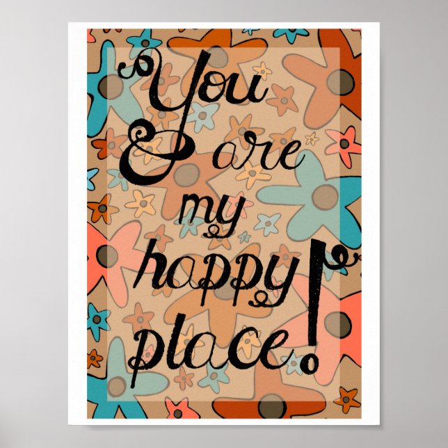 Art Print Post "You are my Happy Place" Poster (Vorne)