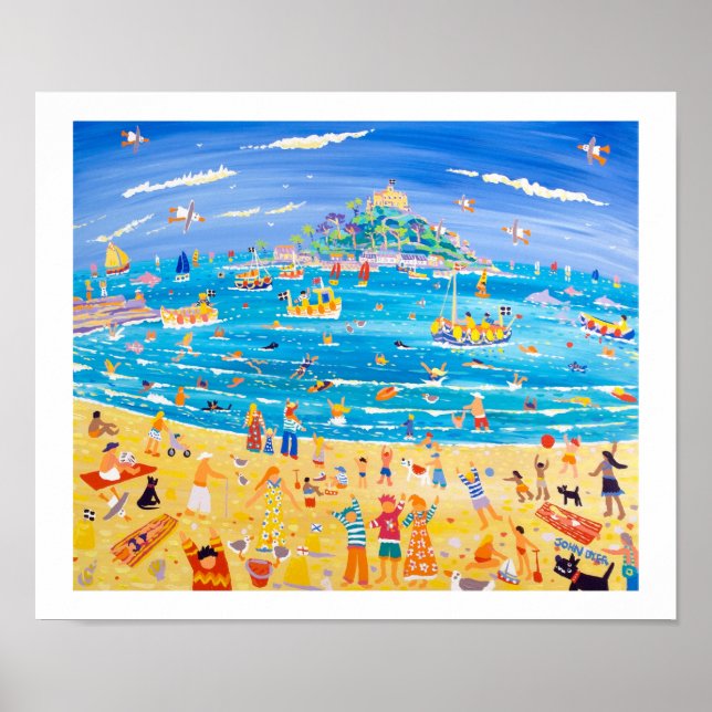Art Print: St. Michael's Mount. Leinwand Poster (Vorne)