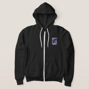 Art Print Zipped Hoodie Rettete The Whales 1973