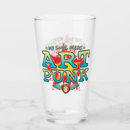 Art Punk Soul Glass Tumbler