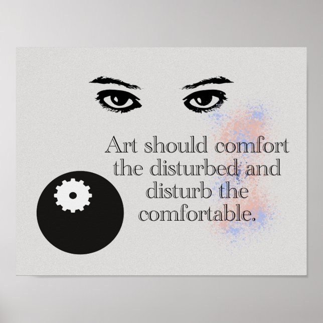 Art  - quote about art - Art Print Poster (Vorne)