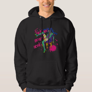 Art Rapper 80er Pop Singer Stupid Singer Illustrat Hoodie