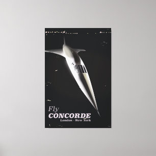 Art-Reiseplakat Fliegen-Concorde Vintages Leinwanddruck