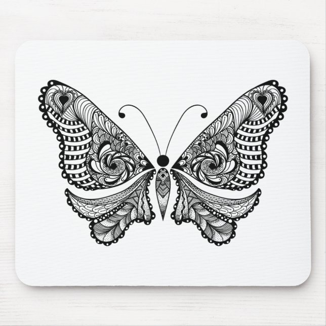 Art-Schmetterling Mousepad (Vorne)