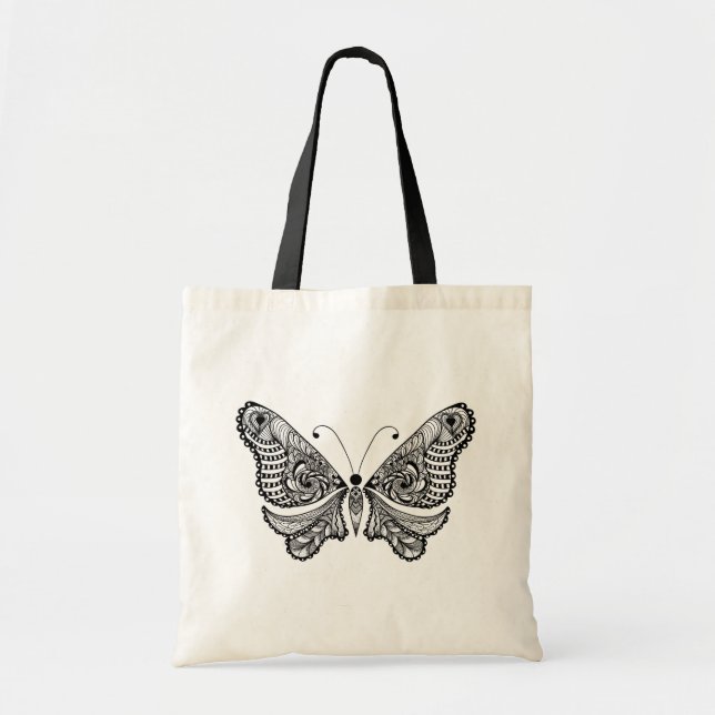 Art-Schmetterling Tragetasche (Vorne)
