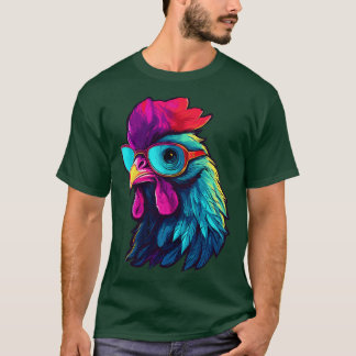 Art Sonnenbrille Hühnergeschenke Sonniges Huhn 3 T-Shirt