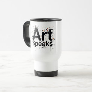 Art SpeaksElegante Inspiration Kunst Reisebecher