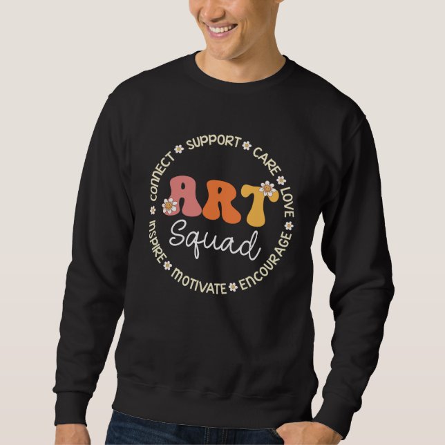 Art Squad Appreciation Week Back to School Sweatshirt (Vorderseite)