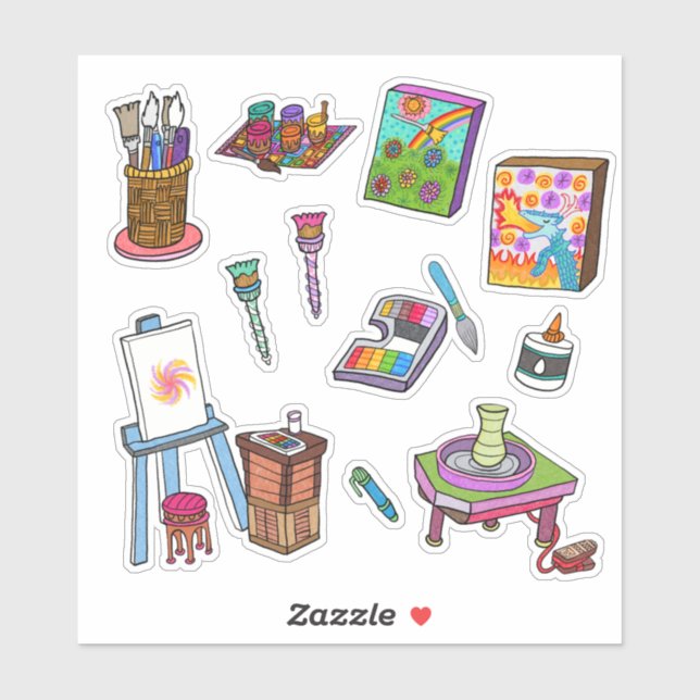 "Art Stickers by Vyara" Aufkleber (Blatt)