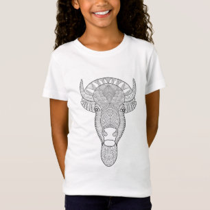 Art-Stier-Kopf T-Shirt