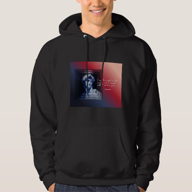 Art stirbt nie Hoodie | David Skulptur (Vorderseite)