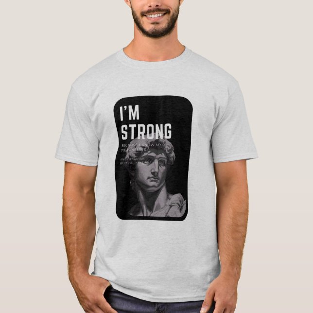 Art stirbt nie T-Shirt | David Skulptur (Vorderseite)