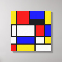 Art Style Mondrian Leinwanddruck