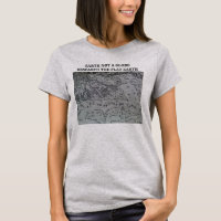 Art-T-Shirt der Frauen lösen flaches Erd