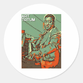 Art Tatum Runder Aufkleber