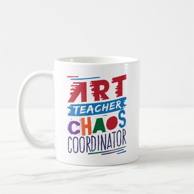 Art Teacher Chaos-Koordinator Kaffeetasse (Links)